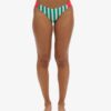 Bas de bikini moulant à rayures
