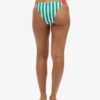 Bas de bikini moulant à rayures