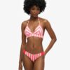 Bas de bikini moulant à rayures