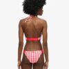 Bas de bikini moulant à rayures