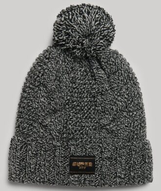 Bonnet en maille torsadée
