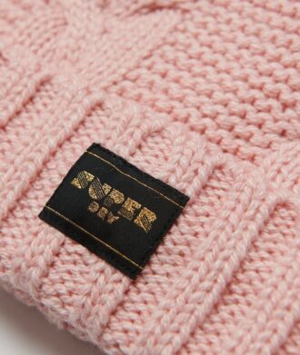 Bonnet en maille torsadée