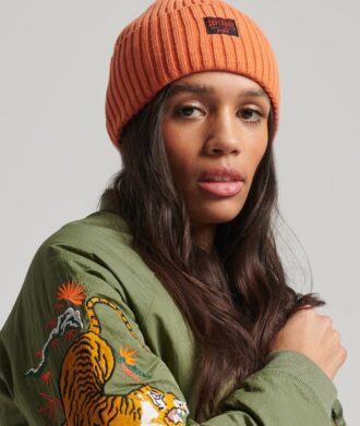 Bonnet tricoté de style travail