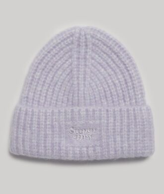 Chapeau en tricot côtelé