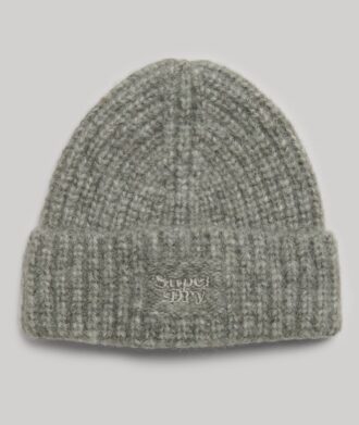 Chapeau en tricot côtelé