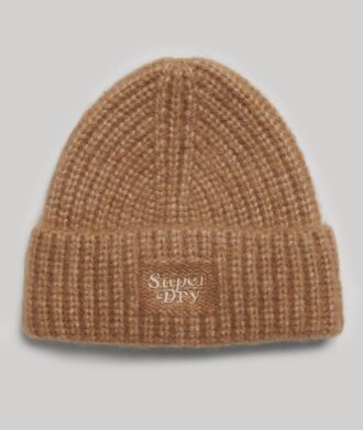 Chapeau en tricot côtelé