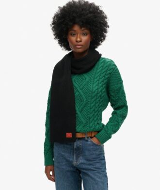 Écharpe en tricot de travail
