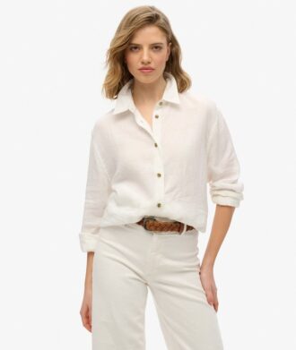 Chemise boyfriend décontractée en lin
