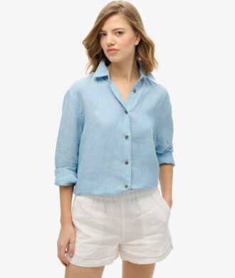 Chemise boyfriend décontractée en lin