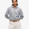 Chemise boyfriend décontractée en lin Chemise boyfriend décontractée en lin