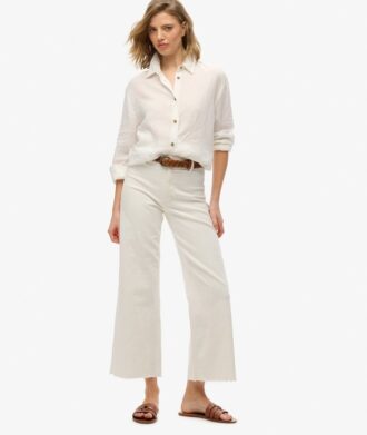 Chemise boyfriend décontractée en lin