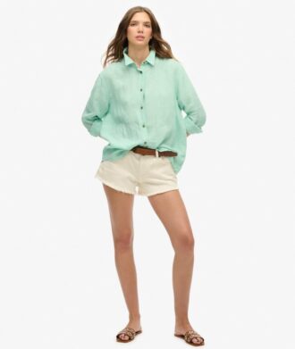 Chemise boyfriend décontractée en lin