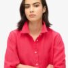 Chemise boyfriend décontractée en lin Chemise boyfriend décontractée en lin