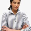 Chemise boyfriend décontractée en lin Chemise boyfriend décontractée en lin
