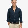 Chemise décontractée en lin à manches longues Chemise décontractée en lin à manches longues