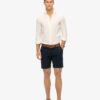Chemise décontractée en lin à manches longues Chemise décontractée en lin à manches longues