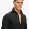 Chemise décontractée en lin à manches longues Chemise décontractée en lin à manches longues