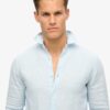 Chemise décontractée en lin à manches longues Chemise décontractée en lin à manches longues