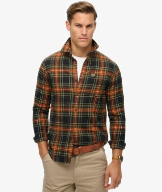 Chemise de bûcheron en coton à manches longues