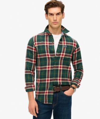 Chemise de bûcheron en coton à manches longues