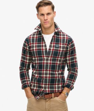 Chemise de bûcheron en coton à manches longues