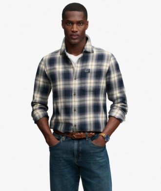 Chemise de bûcheron en coton à manches longues