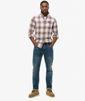 Chemise de bûcheron en coton à manches longues