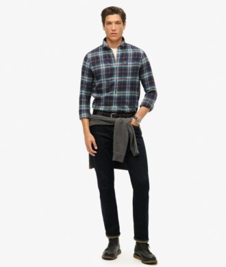Chemise de bûcheron en coton à manches longues