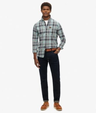 Chemise de bûcheron en coton à manches longues