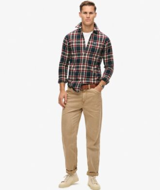 Chemise de bûcheron en coton à manches longues