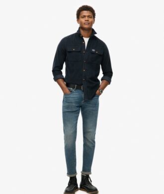 Chemise de travail en velours côtelé