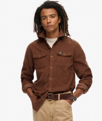 Chemise en velours côtelé coupe décontractée Trailsman