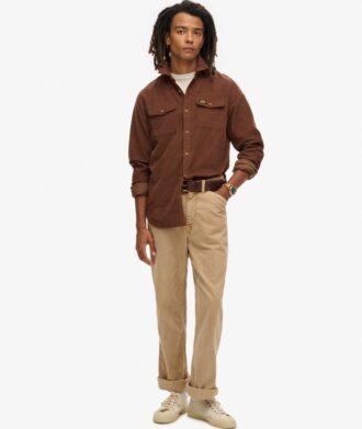 Chemise en velours côtelé coupe décontractée Trailsman