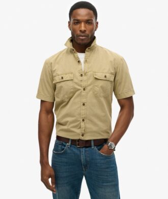Chemise militaire à manches courtes