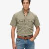 Chemise militaire à manches courtes Chemise militaire à manches courtes