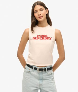 Débardeur ajusté Sport Luxe à motif graphique