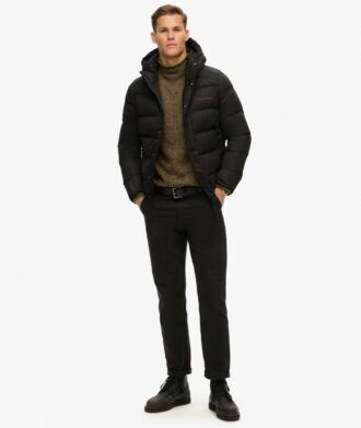 Doudoune de sport à capuche en microfibre