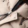 Doudoune Puffer en tweed à capuche