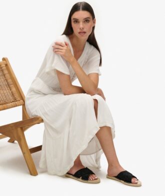 Espadrilles à lanières croisées