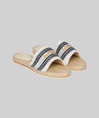 Espadrilles à lanières en toile