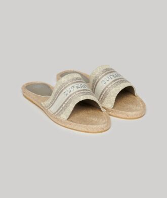 Espadrilles à lanières en toile