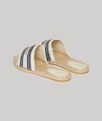 Espadrilles à lanières en toile
