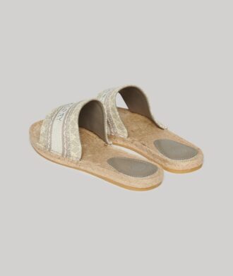 Espadrilles à lanières en toile