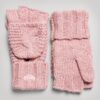 Gants en maille torsadée