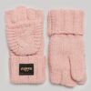 Gants en maille torsadée