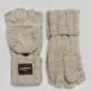 Gants en maille torsadée