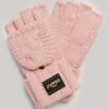 Gants en maille torsadée