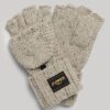 Gants en maille torsadée