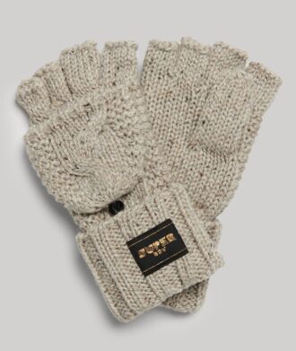Gants en maille torsadée