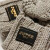 Gants en maille torsadée